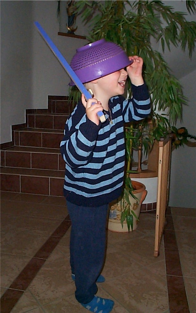 Peter als Ritter